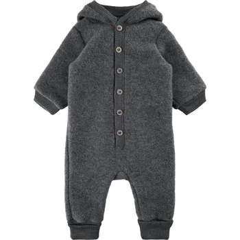 Kojenecký overall Mikk-Line kojenecký vlněný merino overal 50033 - Anthracite Melange Velikost: 62 MERINO VLNA