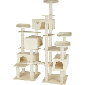 TecTake GmbH 403919 kočičí škrabadlo entissar 214cm - béžová