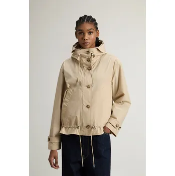 Dámská větrovka BUNDA WOOLRICH SUMMER SHORT PARKA WHITE PEPPER