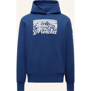 Pánská mikina Moncler Pánská Mikina S Kapucí, modrá, L