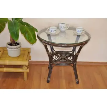 Konferenční stolek Ratanový stolek Bahama - hnědý - SLEVA 3% s kodem radost25