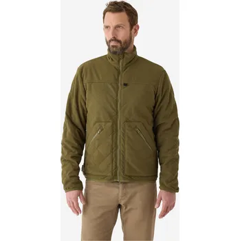 Dámská bunda SOLOGNAC Prošívaná bunda 500 M KAŠTANOVÁ|ZELENÁ