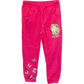 Dětské tepláky KUGO TM7235T růžové vel.128,140