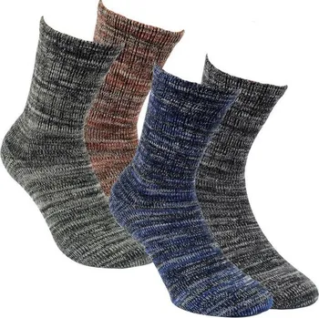 Pánské ponožky RS pánské nadměrné teplejší bambusové melírované ponožky mix 47-50