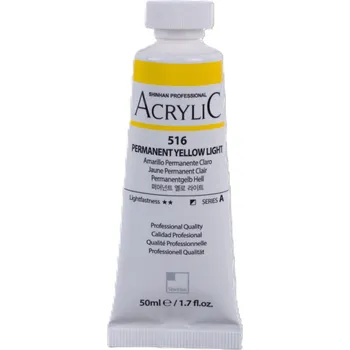 Vodová barva ShinHan Akrylová barva 50 ml Permanent yellow light 516