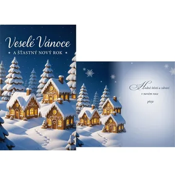 UNIPAP přání Vánoční malé V23-180 Z PRANI_Z_656 580199