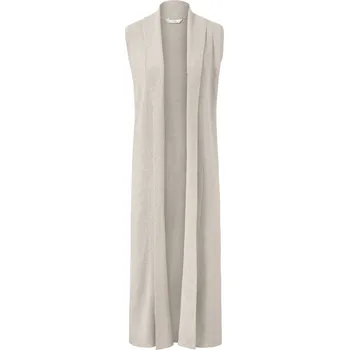 Dámská vesta 645899 - Tchibo - Pohodlná vesta z pleteniny - pro ženy - vel. L 44/46 - barva: béžová