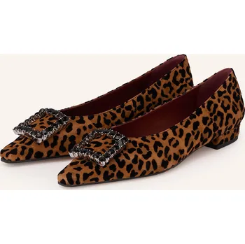 Dámské baleríny Festa Dámské Baleríny Solien S Ozdobnými Kamínky, hnědá /...