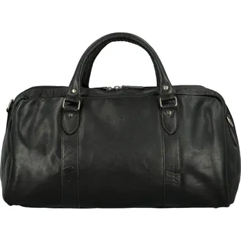 Kabelka Trendy kožená cestovní taška GW Absolon, černá