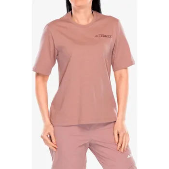 Bavlněné tričko dámské adidas TERREX Xploric Logo Short Sleeve - warm clay