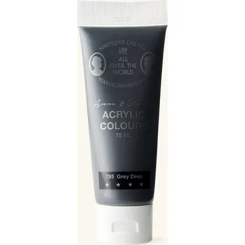 Vodová barva Akrylová barva – 75 ml tuba rychle schnoucí voděodolná po zaschnutí