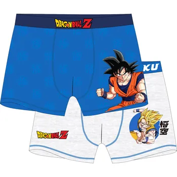 Chlapecké spodní prádlo Dragon Ball - licence Chlapecké boxerky - Dragon Ball 5233019, modrá / šedý melír Barva: Mix barev, Velikost: 140-152