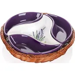 Banquet Servírovací mísa v košíku LAVENDER 23 cm