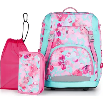 Školní batoh Střední set do školy Topgal KIRA, květinky