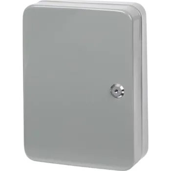 Domácí teploměr Merkloos Kovová skříňka na klíče s 12 háčky, 25x18 cm BARVA: Šedá Nové