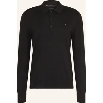 Tommy Hilfiger Pánská Úpletová Polokošile, černá, S