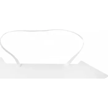 Kartonová šipka bílá 43 cm