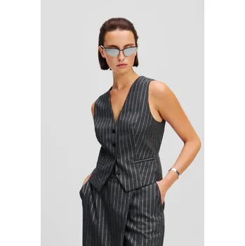 Dámské sako BLEJZR KARL LAGERFELD PINSTRIPE WAISTCOAT QUIET SHADE
