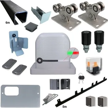 Sada pro posuvnou samonosnou bránu do šíře 4,5m - 350kg - C60Fe - RBS400KCE