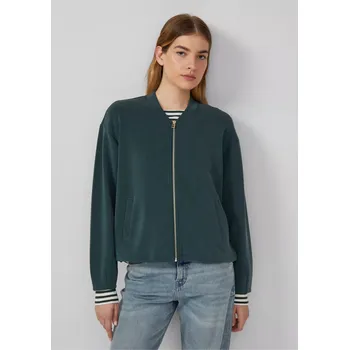 s.Oliver dámská mikina z materiálu scuba tmavě zelená Velikost: 36