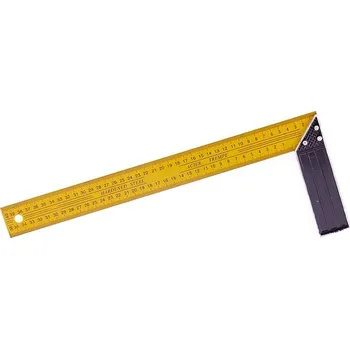 Úhloměr Lobster Úhelník ocelový žlutý 40cm