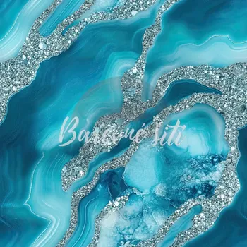 Úplet, Tyrkysovostříbřitý mramor (E) (Top kvalitní úplet Bella digitisk)