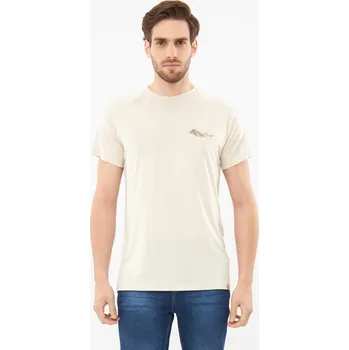 Pánské tričko Pánské tričko z bambusu Viking Likelo béžová S