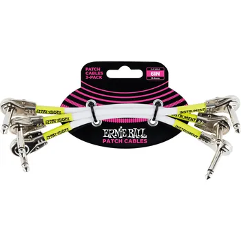Příslušenství ke zvukové technice Ernie Ball P06052 15 cm Lomený - Lomený Patch kabel