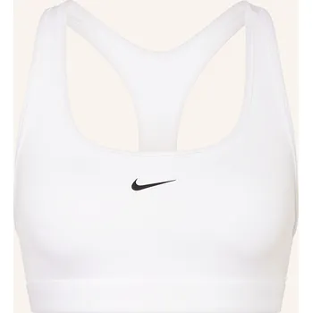 Dámské oblečení Nike Dámská Sportovní Podprsenka Swoosh, bílá, 38