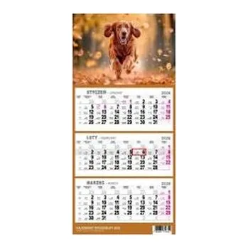 Kalendář Kalendarz 2026 trójdzielny mały Pies