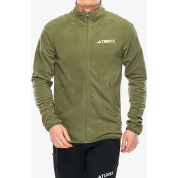 Pánská mikina Fleece mikina adidas TERREX Multi Essentials Full Zip Fleece Jacket - olive strata