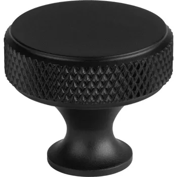 Walteco Nábytková knopka Dieren, průměr 30mm, aluminium elox, černá