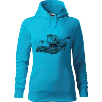 Dámská mikina Mikina - Fortschritt E 512 Barva: Modrá - tyrkysová (44), Velikost: XXL, Střih: Dámské