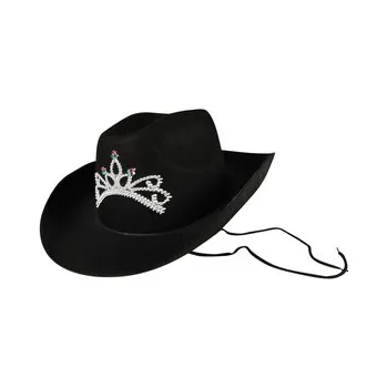 Klobouk Klobouk kovbojský černý s korunkou dámský
