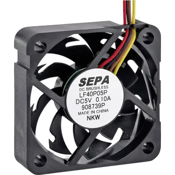 Průmyslový ventilátor SEPA LF40P05PSE00A axiální ventilátor, 5 V, 13.8 m³/h, (d x š x v) 40 x 40 x 10 mm, 111111740