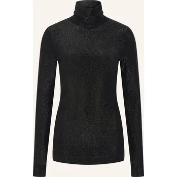 Dámský svetr Sly 010 Dámský Svetr S Rolákem Isra S Třpytivou Přízí, černá, 40