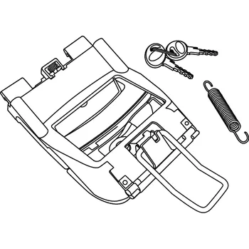 Zavazadlo na motocykl SHAD Uzamykací mechanismus D1B45MAR pro SH45 (Zavírací mechanismus)