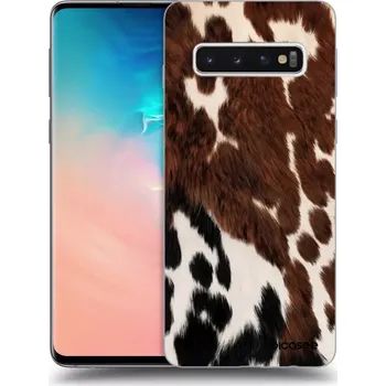 Pouzdro na mobilní telefon Picasee silikonový černý obal pro Samsung Galaxy S10 G973 - Rust