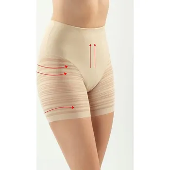 Kalhotky Stahovací kalhotky Verda béžové s dlouhou nohavičkou XXL