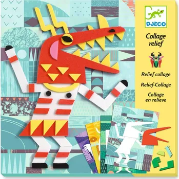 Mozaiková sada Djeco Pěnové koláže Monstra a příšerky