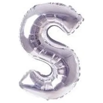 Balónek Balon Litera "S" 81cm srebrny