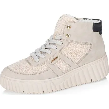 Dámské kozačky Dámská kotníková obuv RIEKER N2515-60 béžová W5 41