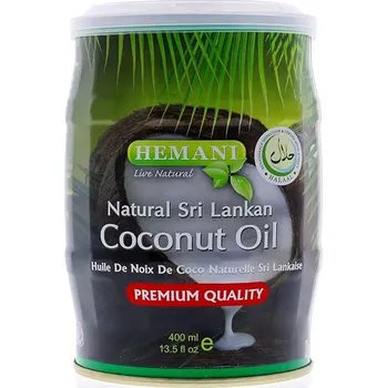 Rostlinný olej Hemani Přírodní Srílanský kokosový olej 400 ml