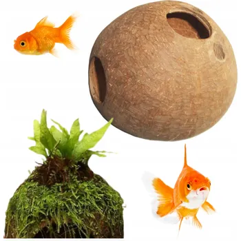 Dekorace do akvária KOKOS DO AKVÁRIA DEKORACE ÚKRYT 1/1