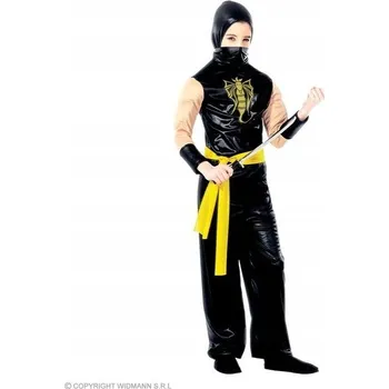 Karnevalový kostým KOSTÝM NINJA ŽLUTÝ DRAK SVALOVEC 140