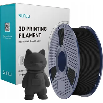 Filament PLA filament Sunlu 1,75 mm 1000 g černý