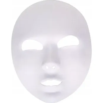 Karnevalová maska Maska na obličej s drůbežím motivem, bílá