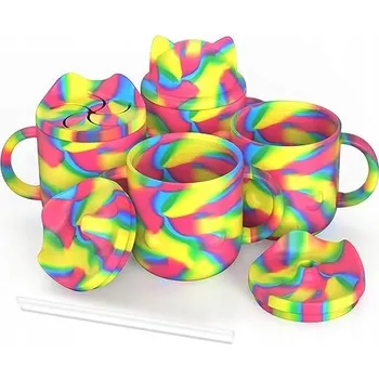 Sada silikonových hrníčků pro děti 4 ks 237 ml