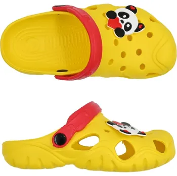 Chlapecké polobotky Rock Spring dětské boty DĚTSKÉ CLOGS YELLOW/RED 28-29