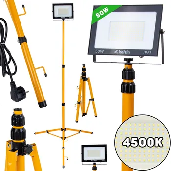 Svítilna Dílenská lampa LED SMD 50 W (4500 lm), na stojanu, neutrální bílá (4500K), 230 V